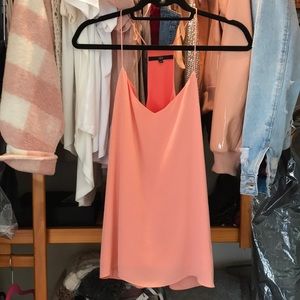 Tibi sherbet orange racerback tank